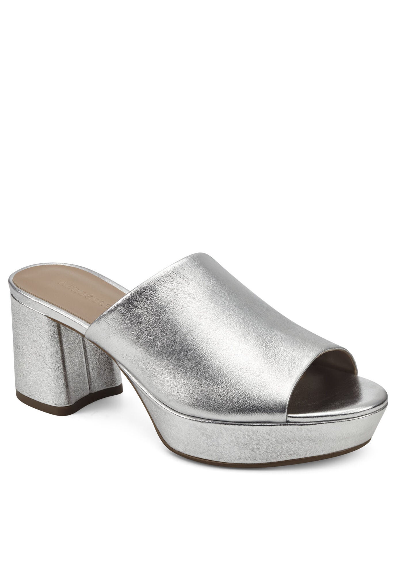 Cassy Dressy Mule, SILVER METALLIC LEATHER, hi-res image number 0