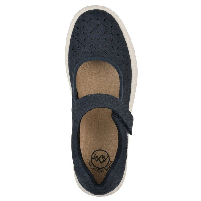 Doubles Mary Jane, NAVY SUEDED SMOOTH, alternate image number null
