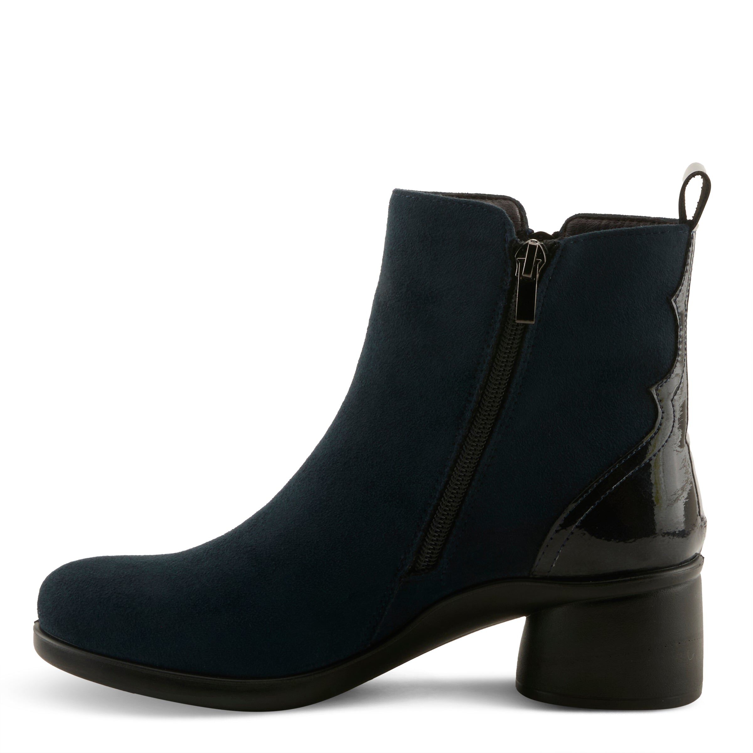 Carawey Booties, NAVY, alternate image number 2