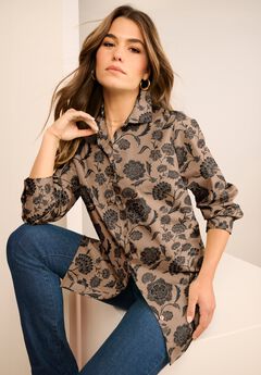 Plus Size Buttoned Shirts