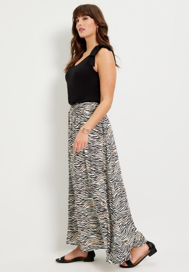 Georgette Ankle Skirt, , alternate image number null