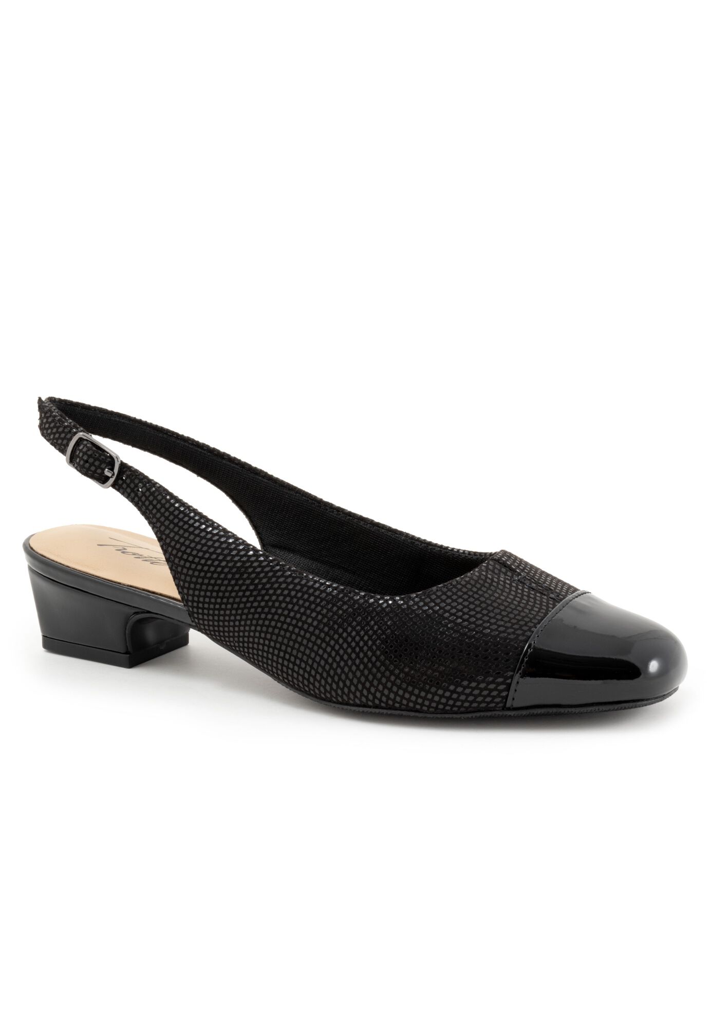 Dea Slingbacks by Trotters&reg;, BLACK MINI DOT, hi-res image number 0