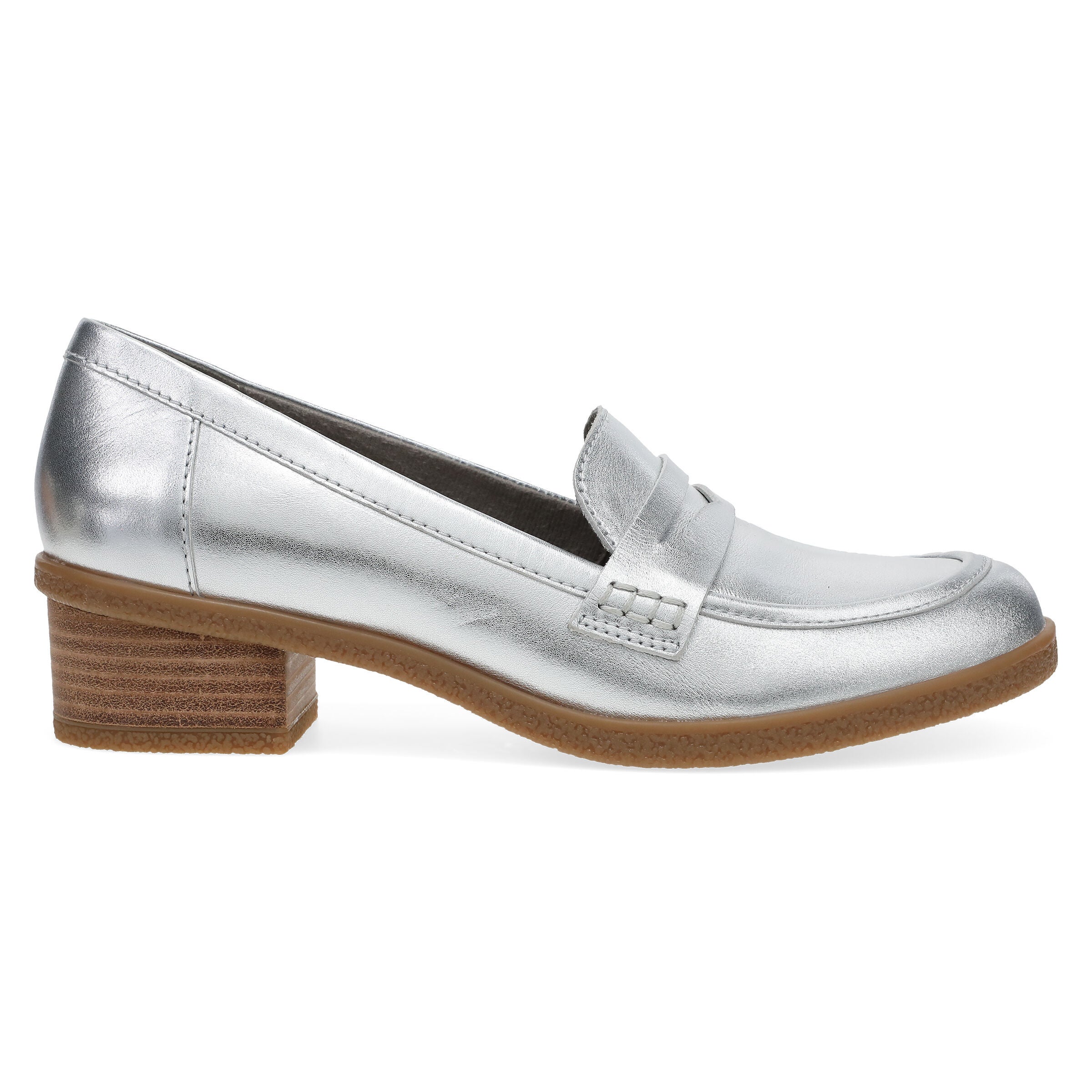 Danica Slip On Loafer, SILVER, alternate image number 4