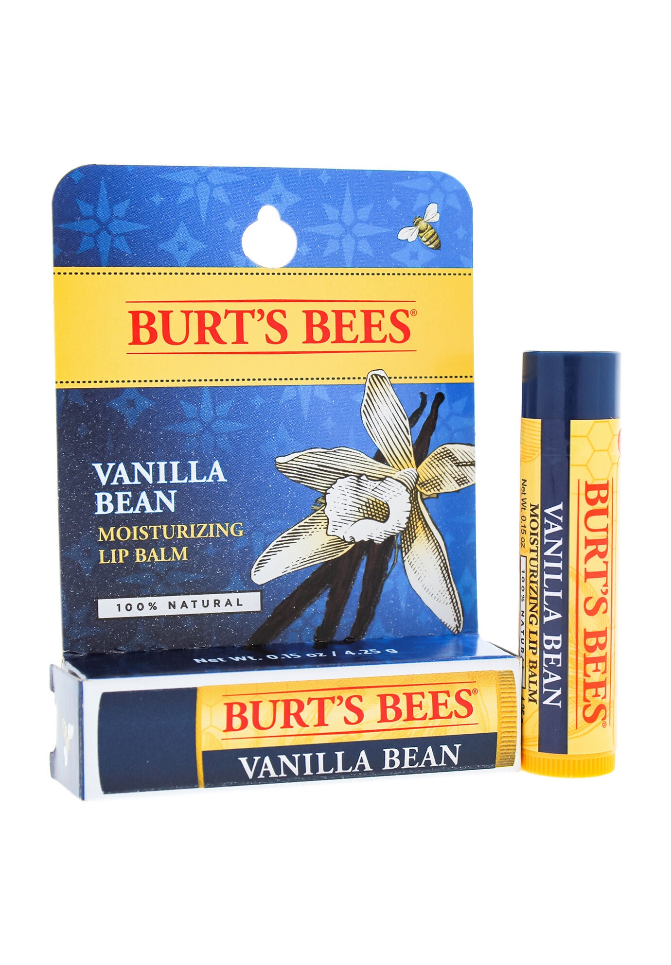 Vanilla Bean Moisturizing Lip Balm Blister -0.15 Oz Lip Balm, O, hi-res image number 0