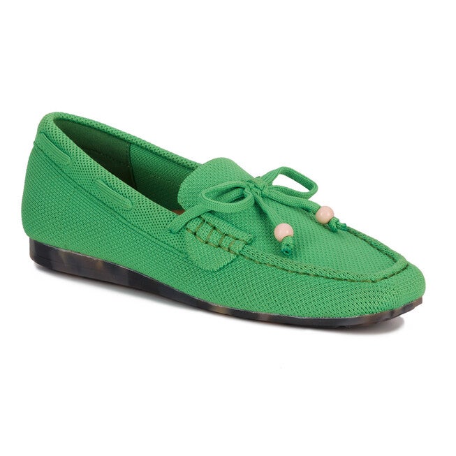 Neve Flat Knit Moccasin, GREEN KNIT, alternate image number 7