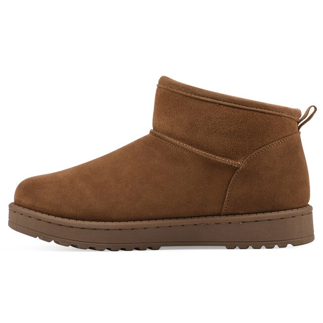 Inspo Faux Fur Leather Bootie, WHISKEY SUEDE, alternate image number 3
