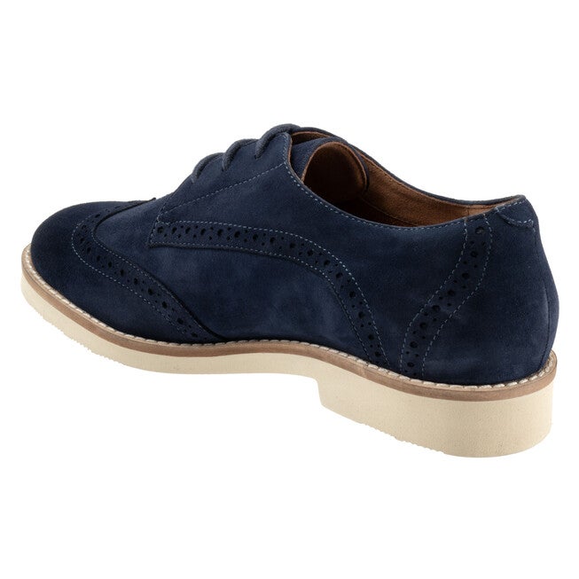 Willet Flat, NAVY SUEDE, on-hover image number 1