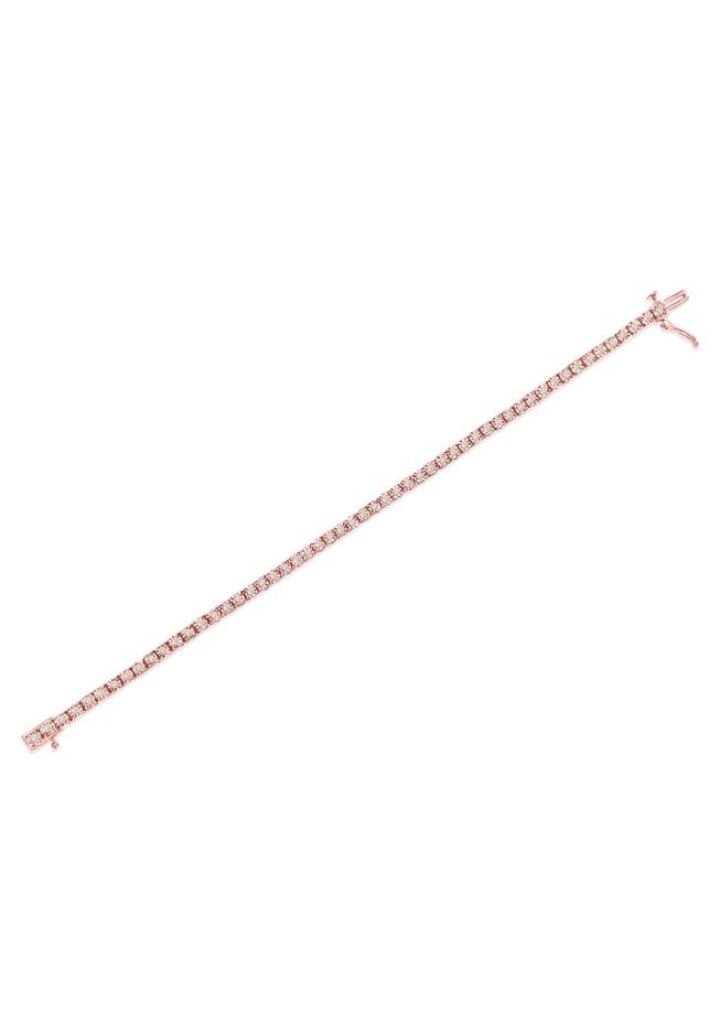 Silver 1.0 Cttw Miracle-Set Diamond Tennis Bracelet - 10 inches, , alternate image number 3