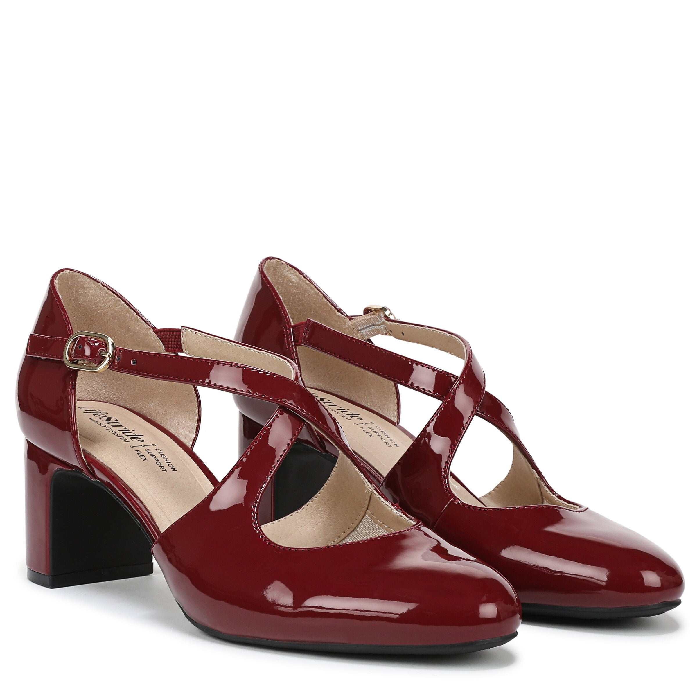 Tracy Strappy Pump, DARK CHERRY, alternate image number 2