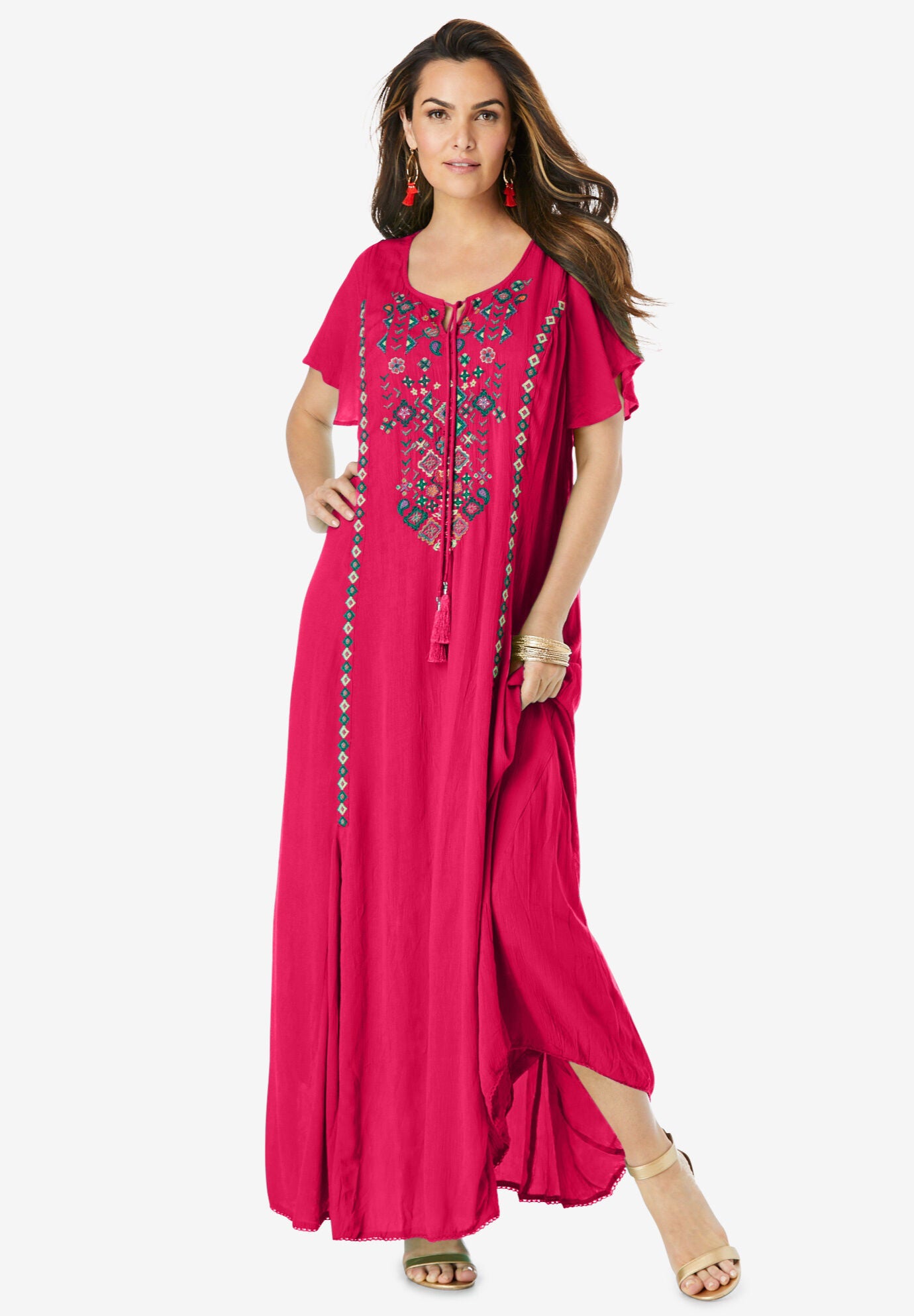 Woman within crinkle maxi dress deals