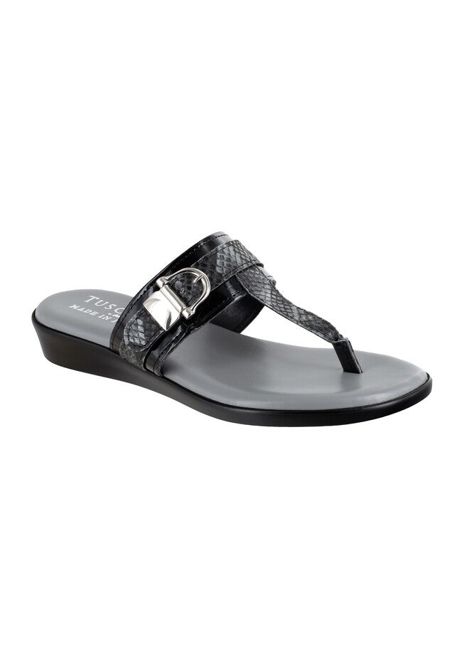 Cadenza Sandals , BLACK PATENT SNAKE, hi-res image number 0
