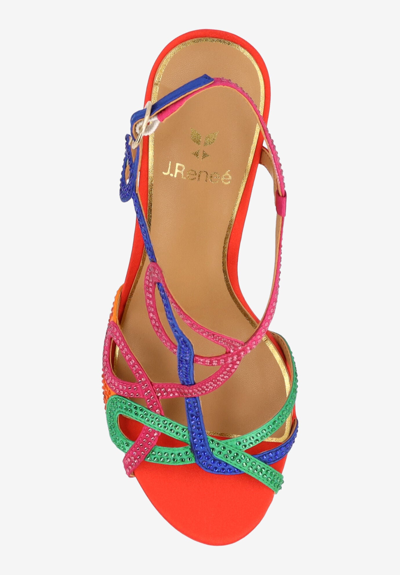 Lulah Strappy Sandal, RED, alternate image number 2
