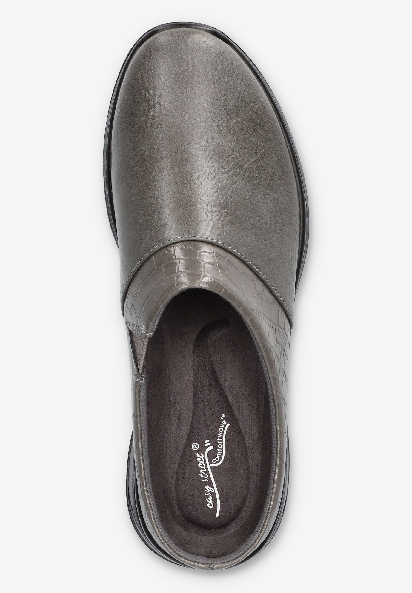 Janalee Comfort Mule, GREY CROCO, alternate image number 6