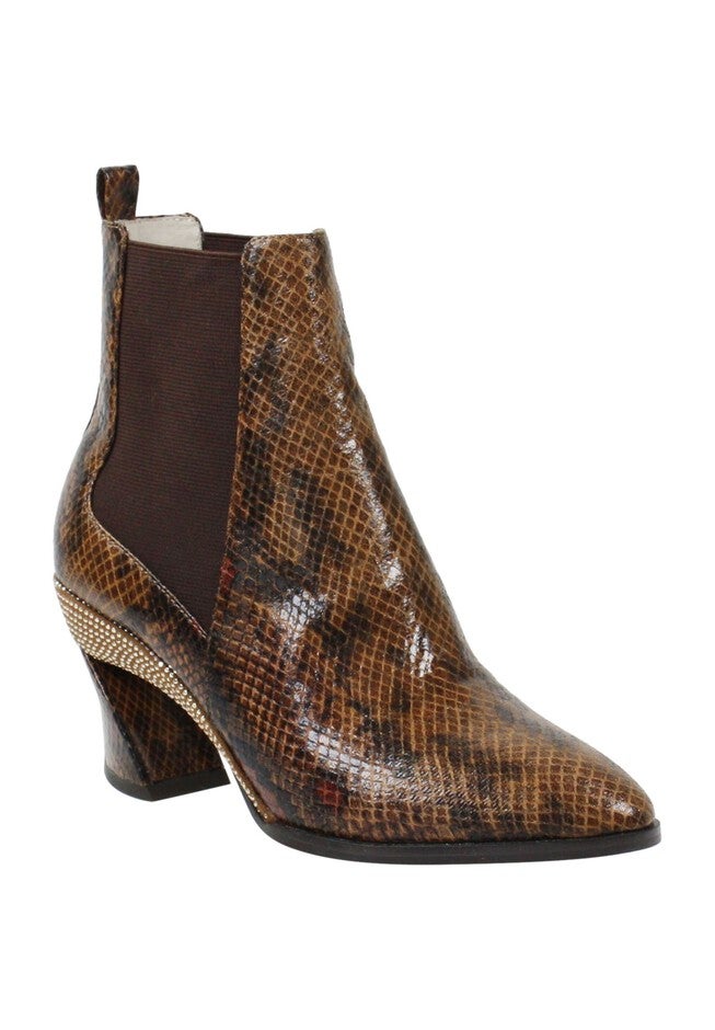 Carlee Booties , DARK BROWN MULTI, hi-res image number null