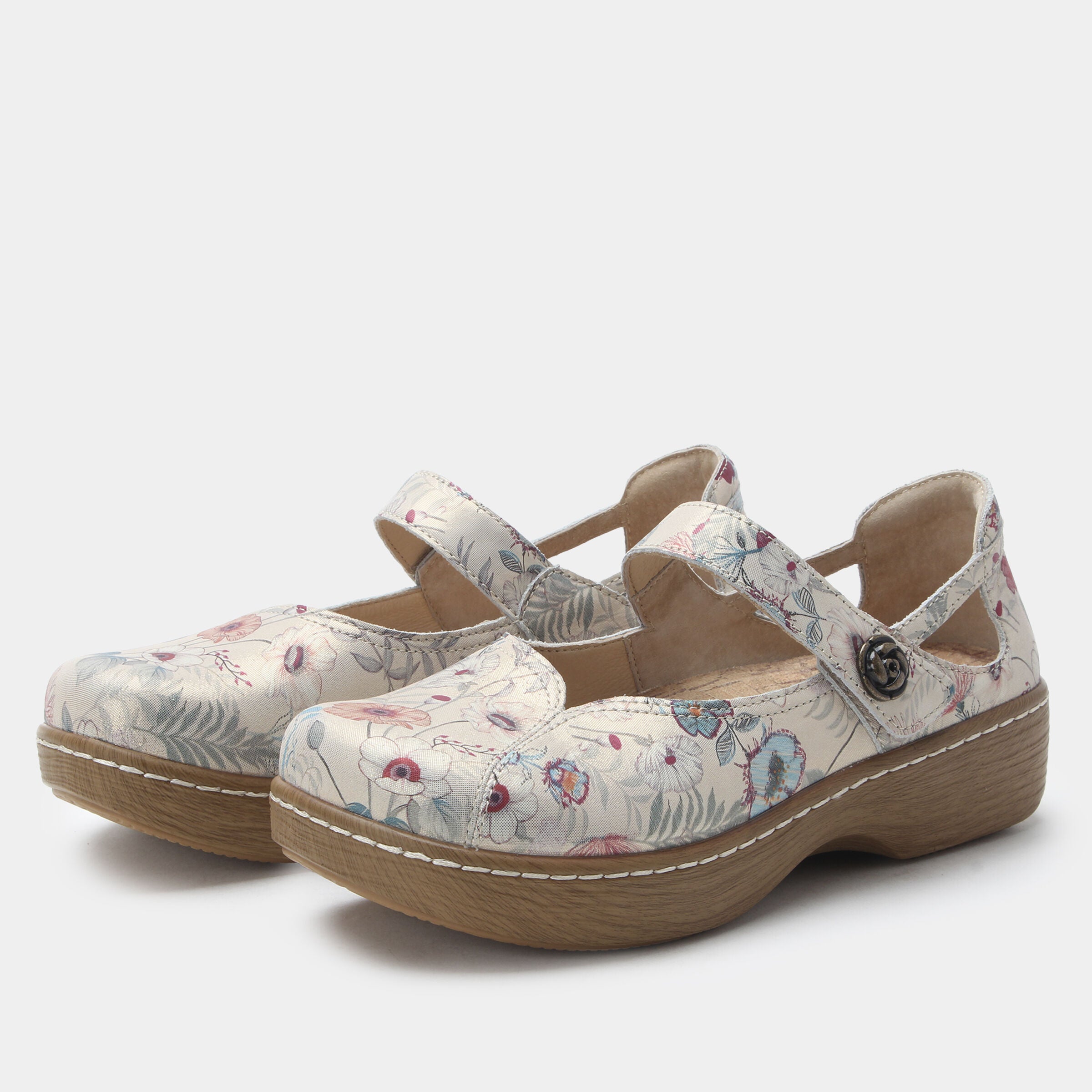Onika Wood Grain Mary Jane Shoe, IVORY, hi-res image number 0