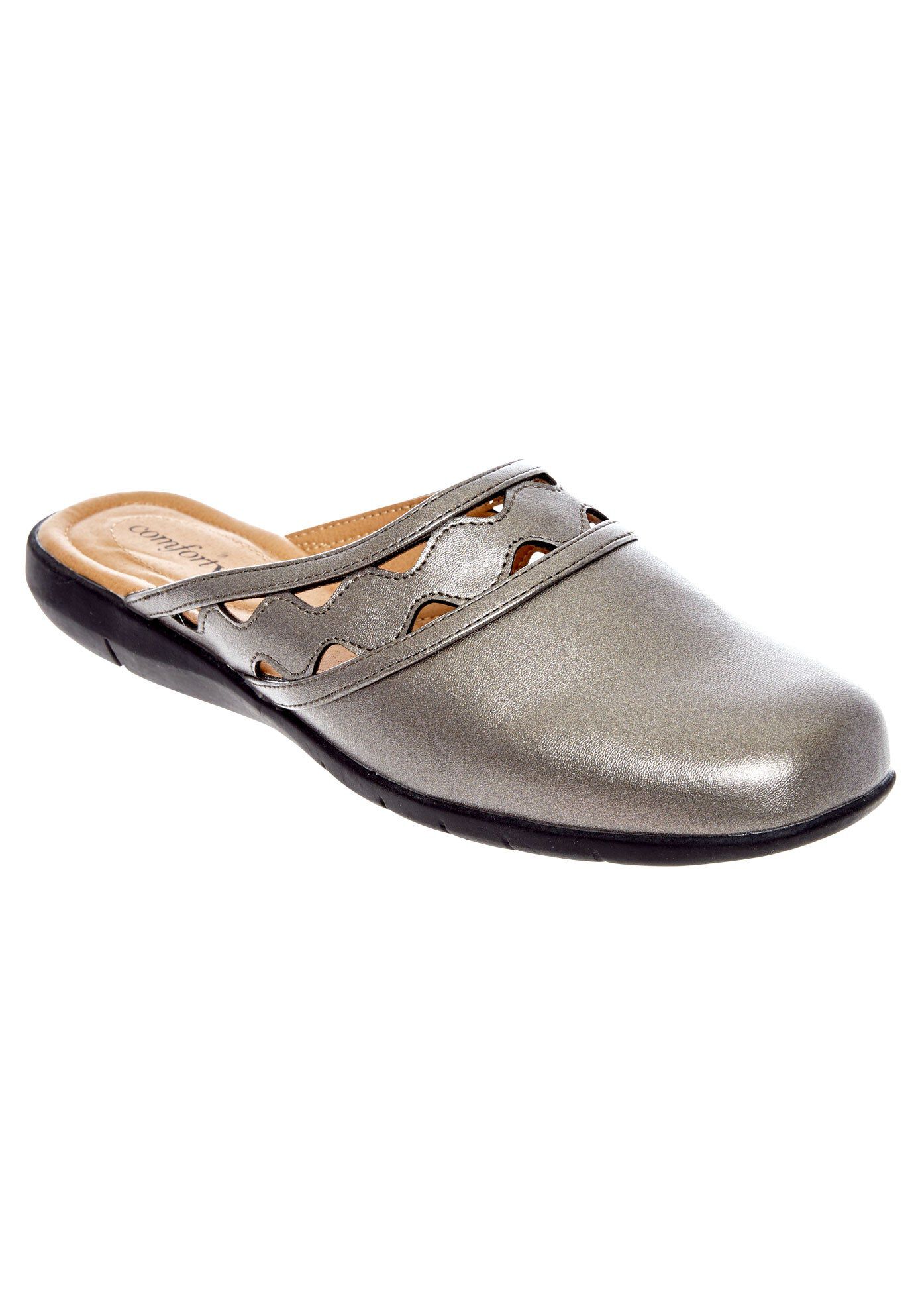 womens wide width mules