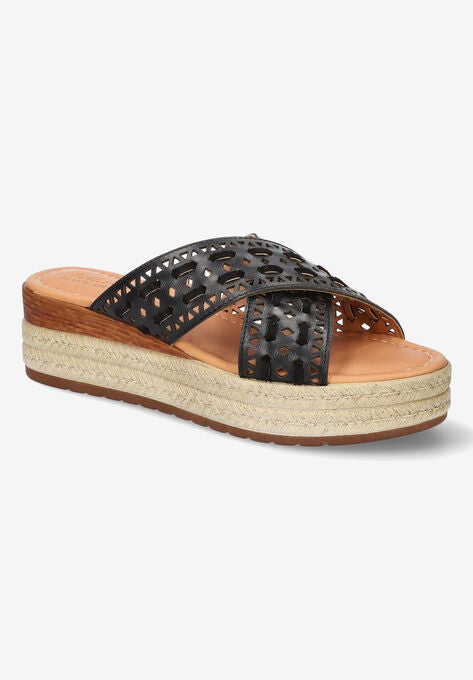 Exa-Italy Sandals, BLACK LEATHER, hi-res image number null
