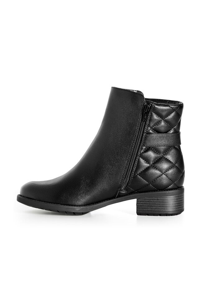 Kylee Quilted Ankle Boot, BLACK, alternate image number null