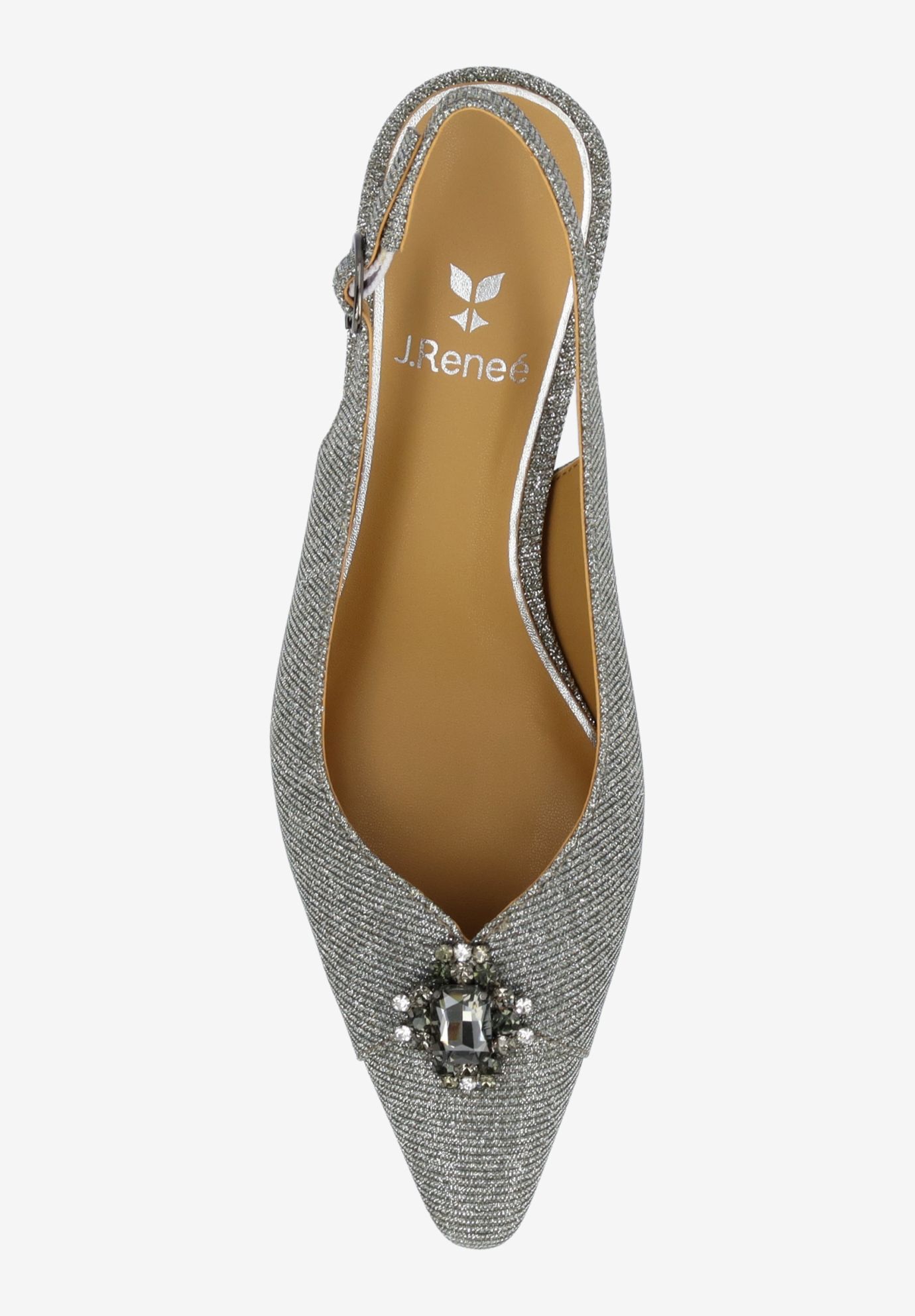 Brivella Sling Back Pump, PEWTER, alternate image number 1