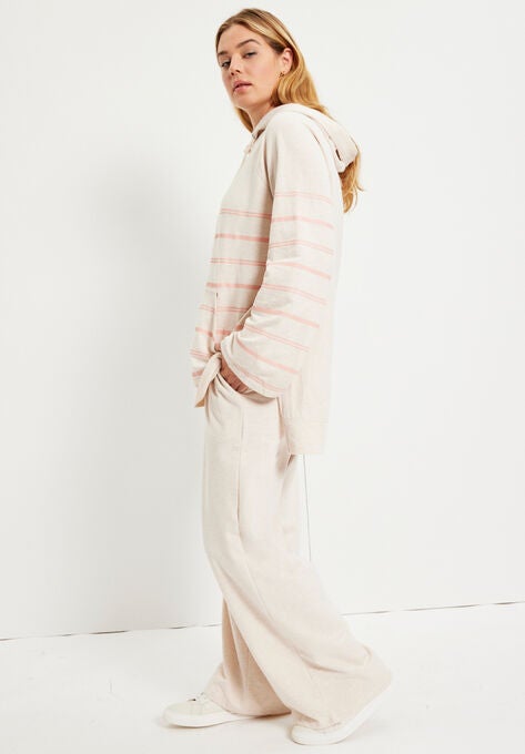 Bell-Sleeve French Terry Sweatshirt, , alternate image number null