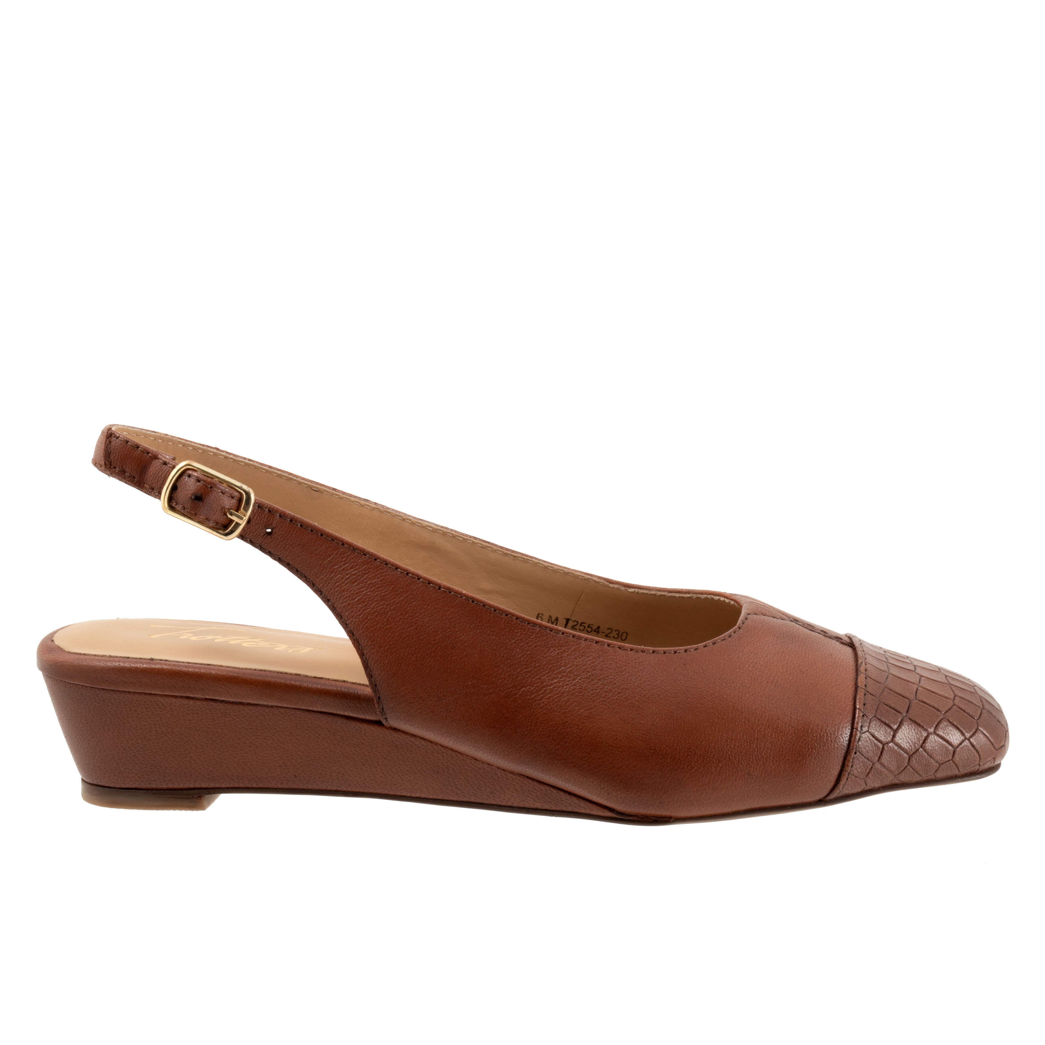 Dea Wedge Pump, COGNAC CROCO, alternate image number 4