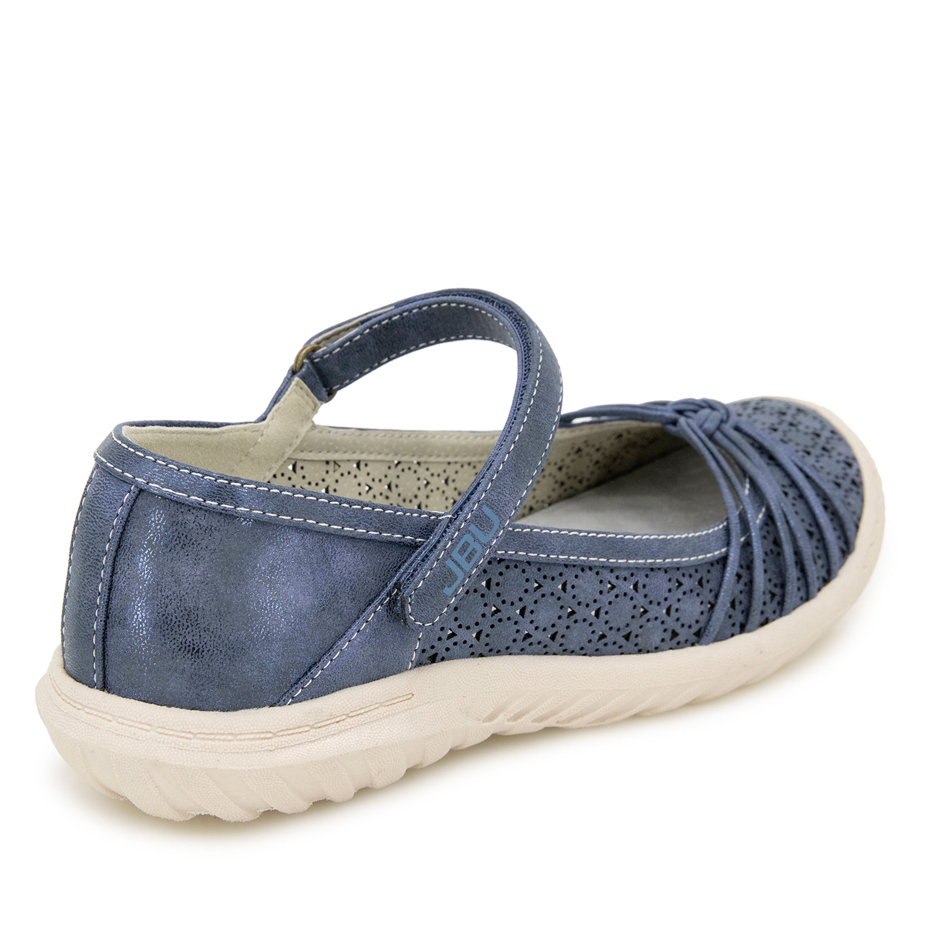 Ramy Flat, NAVY SHIMMER, on-hover image number 1