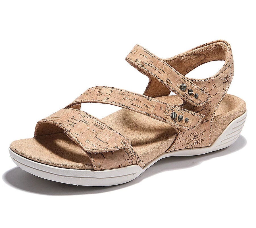 Denia Adjustable Sandal, CORK, alternate image number 2
