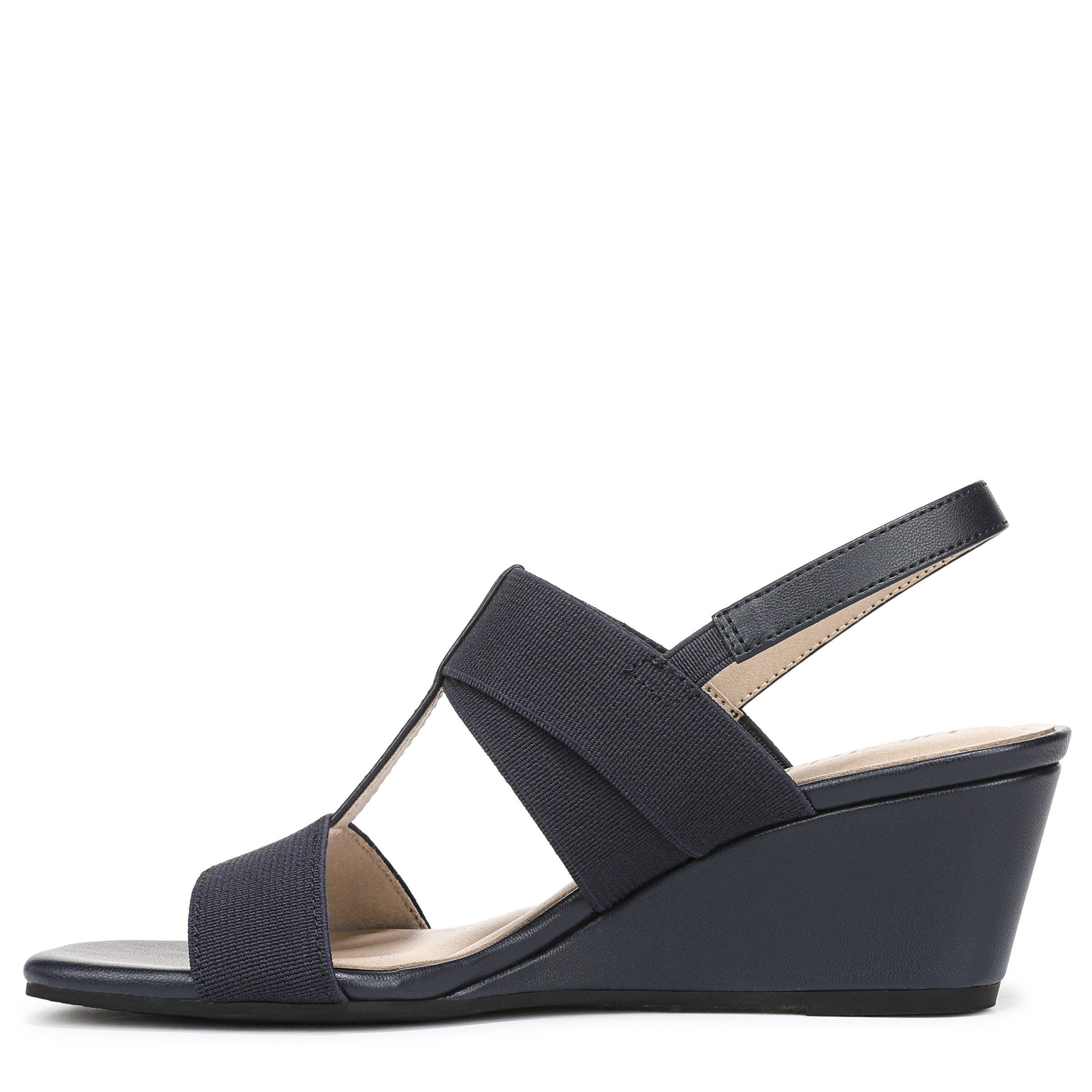 Sweet Slingback Wedge Sandal, LUX NAVY, alternate image number 5