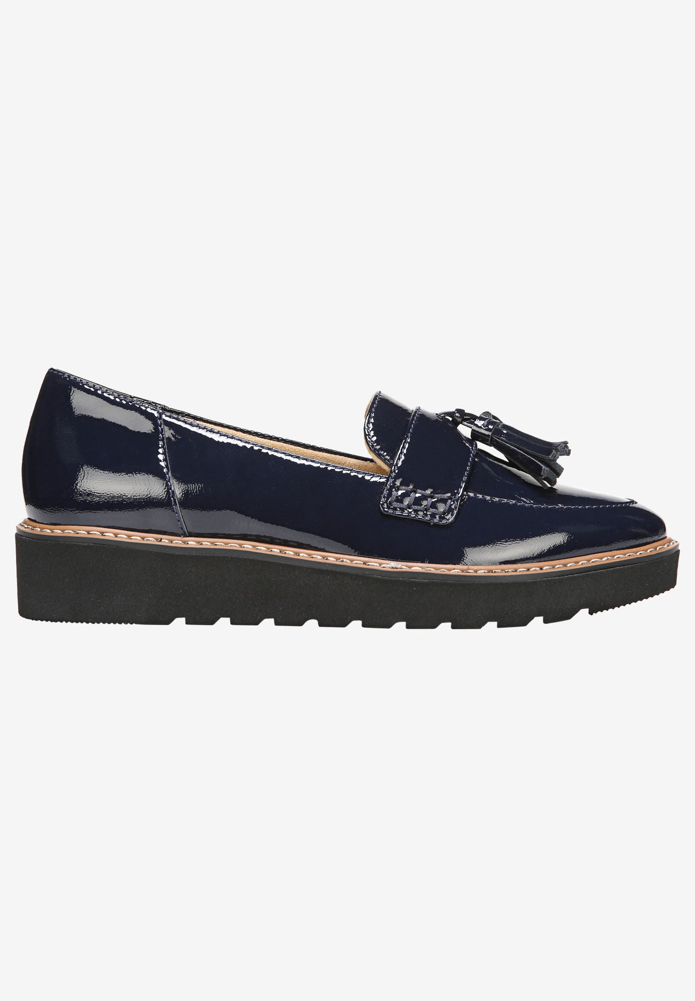 Patent Leather August Loafers Platform Tassel Woman Within