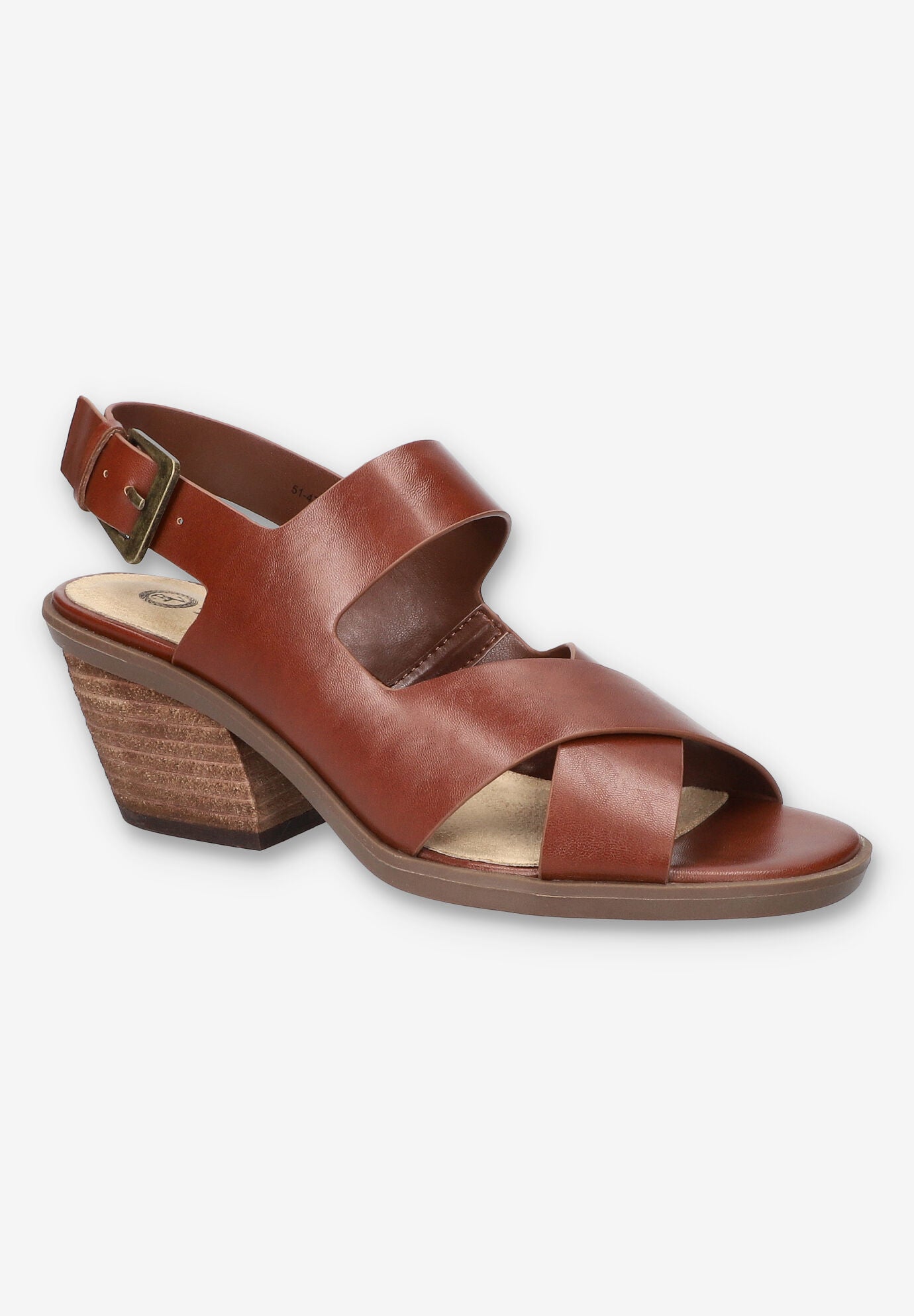 Cameron Block Heel Sandal, DARK TAN, hi-res image number 0