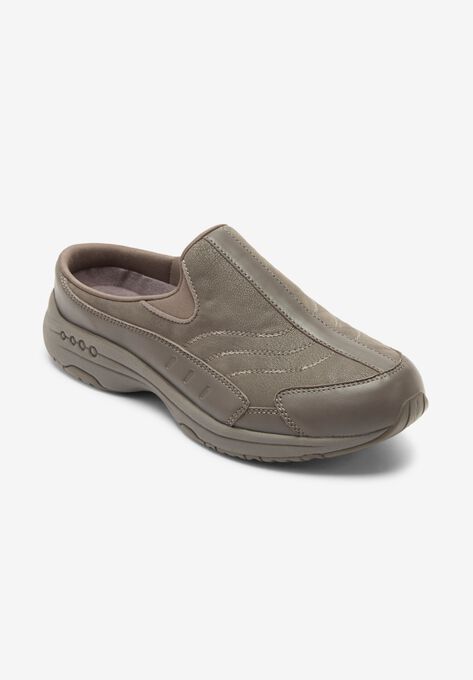 The Leather Traveltime Mule , GREY, hi-res image number null