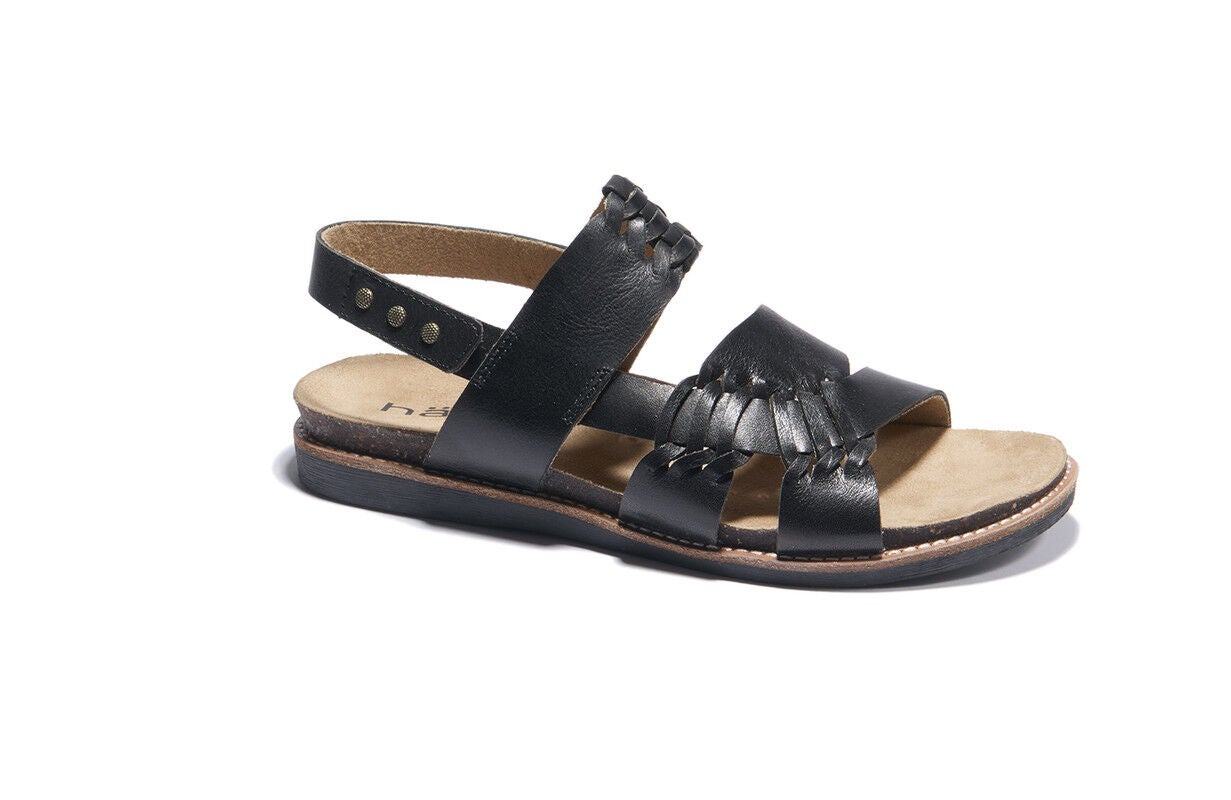 Bella Cork Bottom Sandal, BLACK, alternate image number 2