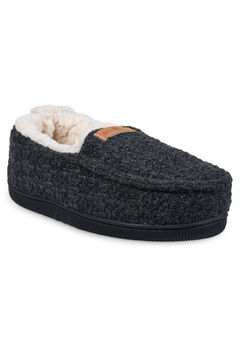 Textured Knit Mocassin Slipper Slippers