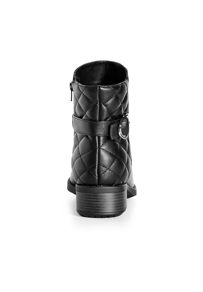Kylee Quilted Ankle Boot, BLACK, alternate image number null