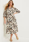 Halcion Midi-Length Lino Soleil Shirtdress, , alternate image number null