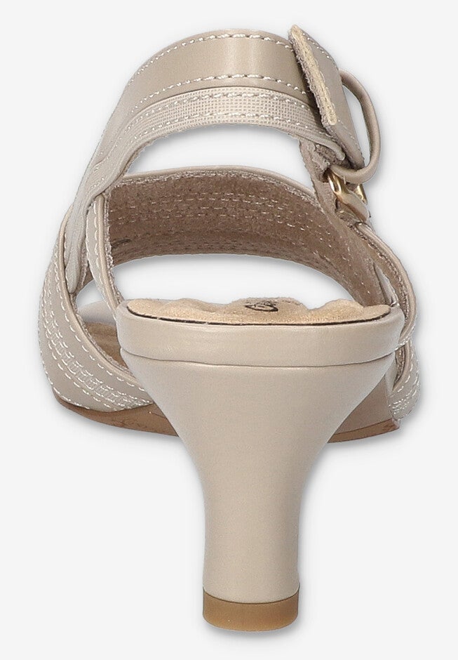 Meghan Slingback Heeled Sandal, MUSHROOM OATMEAL, alternate image number 3
