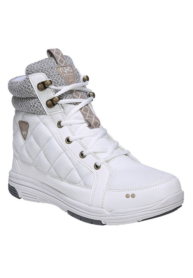 Aurora Wide Calf Boots by Ryka®, BRIGHT WHITE, hi-res image number 0