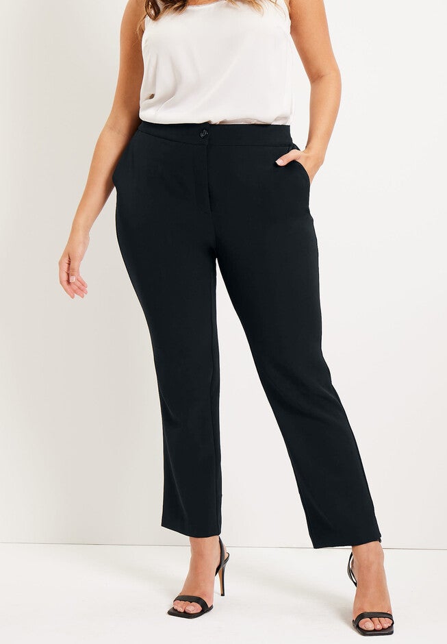 Curvie Fit Corner Office Pants, BLACK, hi-res image number null