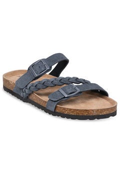 Braided Adjustable 2 Strap Footbed Sandal