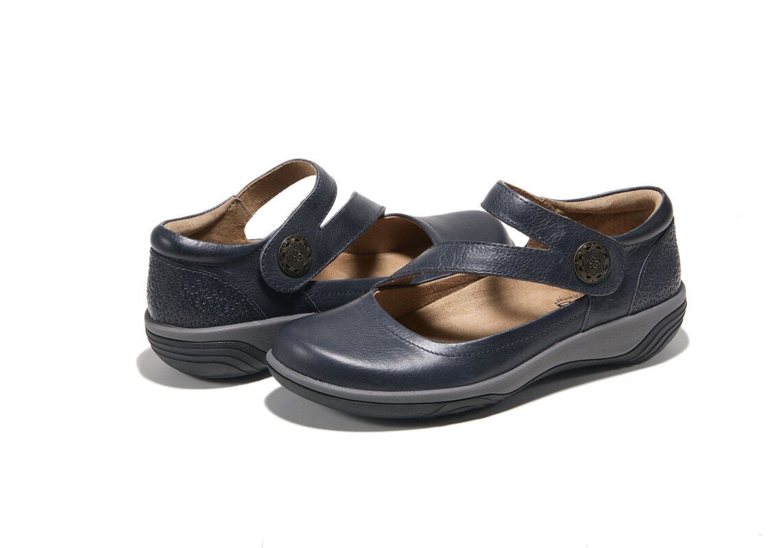 Ava Slip-On Flat, NAVY, on-hover image number 1