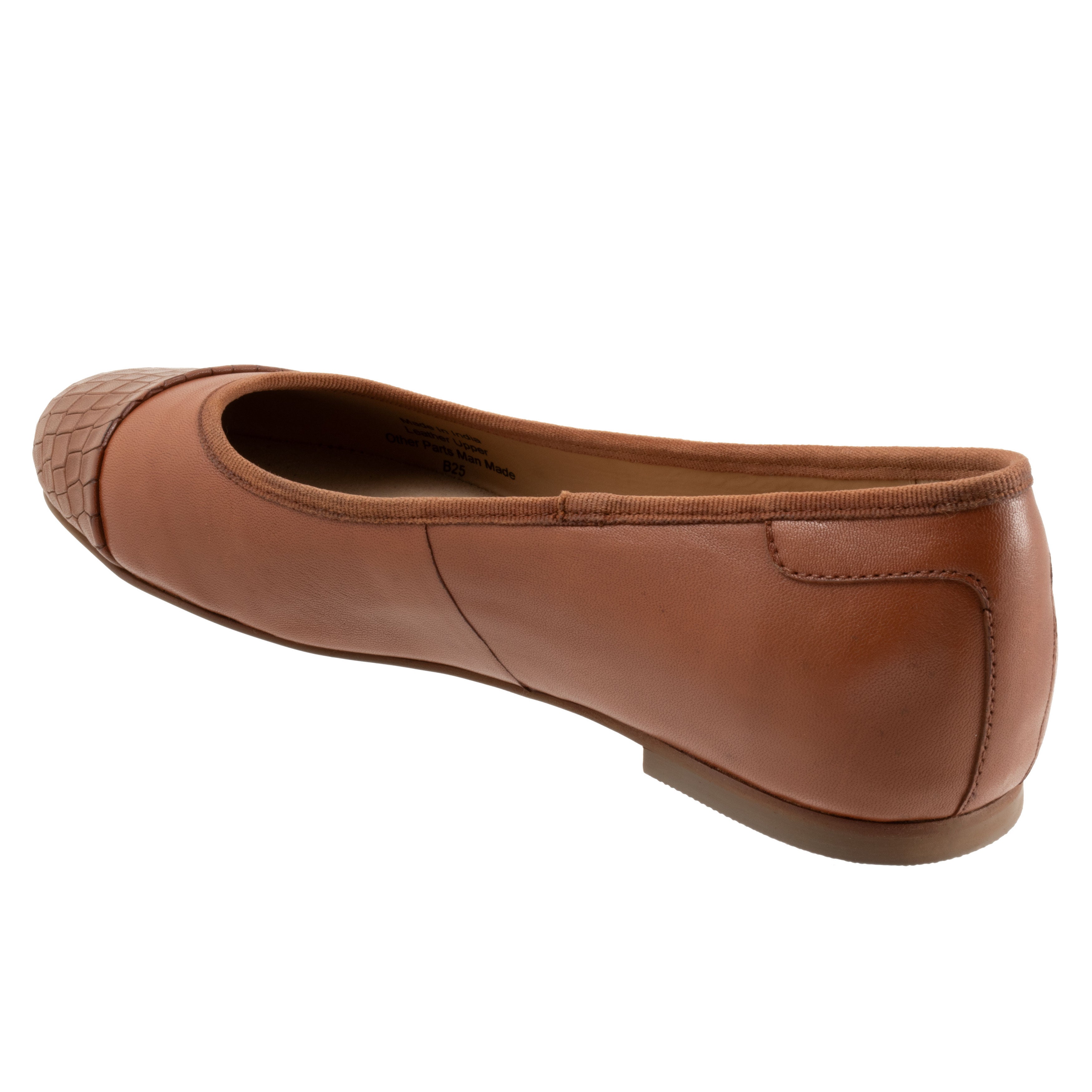 Clara Flat, DARK LUGGAGE CROCO, on-hover image number 1