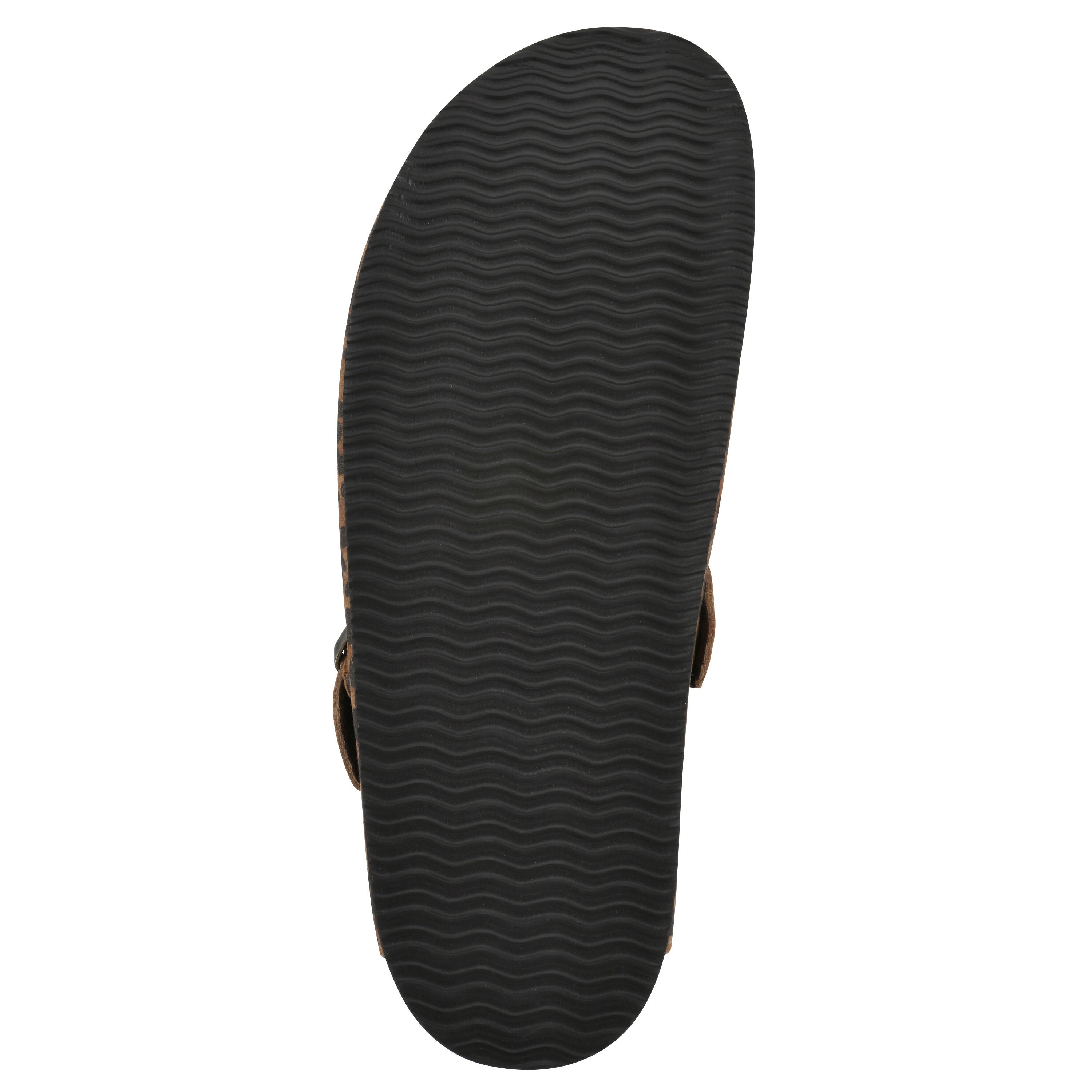 Bari Footbeds Clog, BROWN LEOPARD SUEDE, alternate image number 5