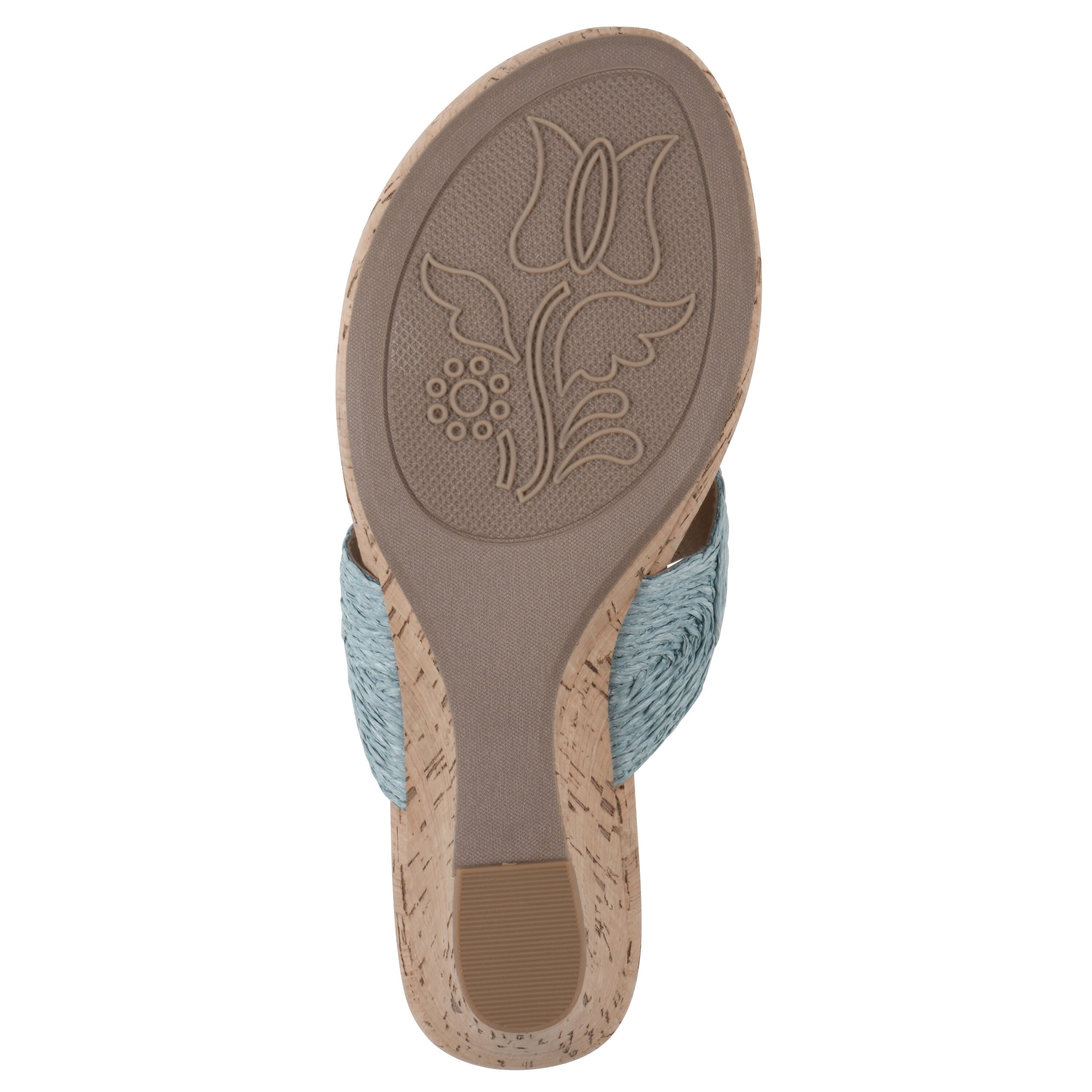 Affogato Wedge Sandal, SKY BLUE SMOOTH, alternate image number 5