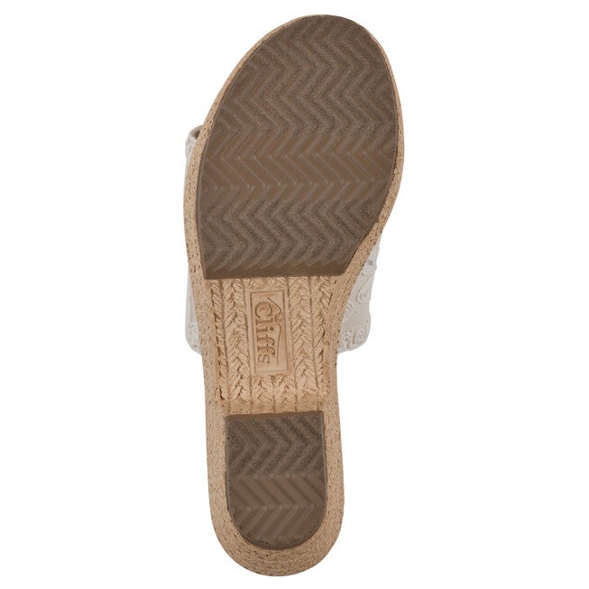 Biancia Wedge Sandal, NATURAL WHITE, alternate image number 5