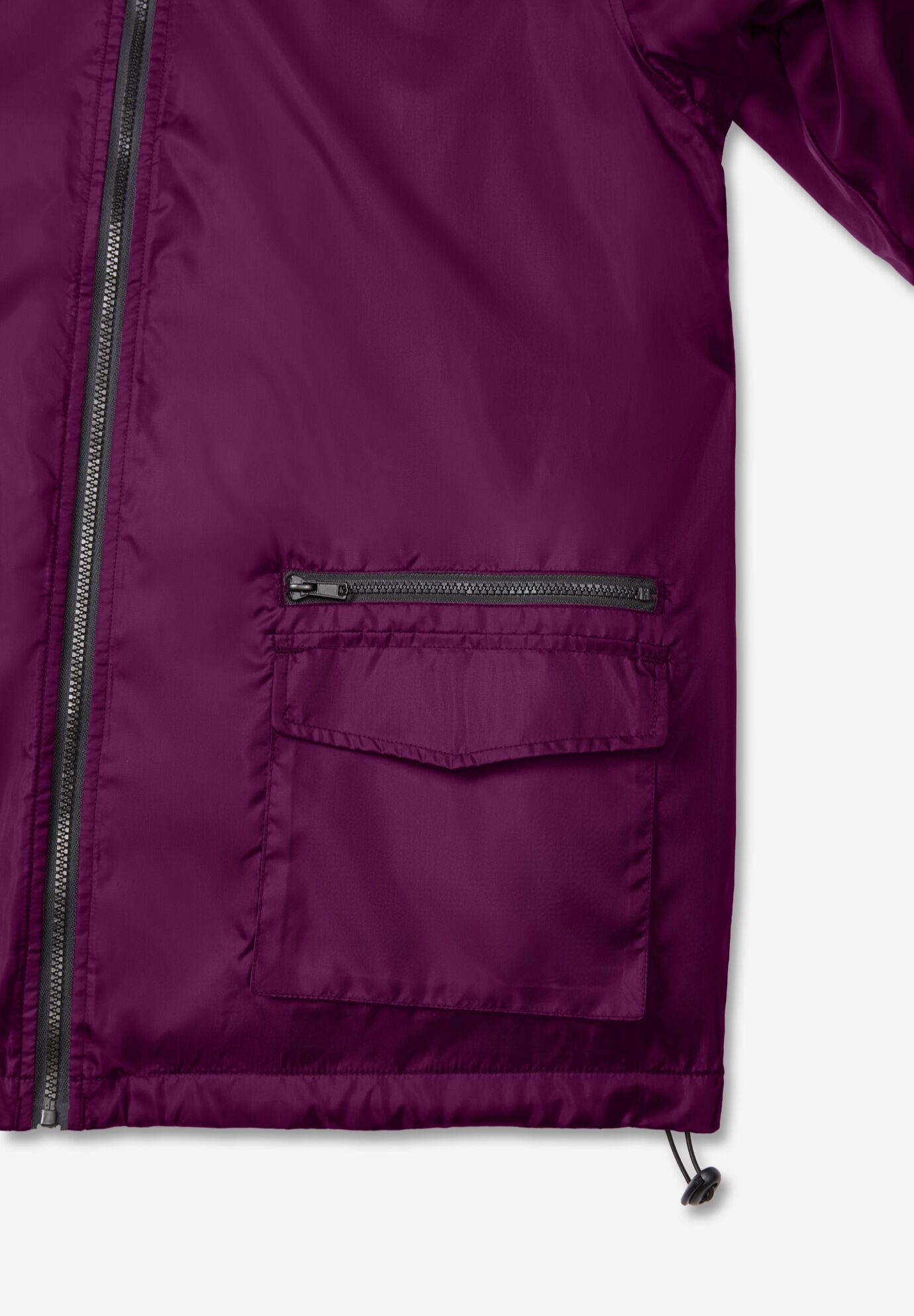 Plus Size Hooded Nylon Jacket, , alternate image number 7