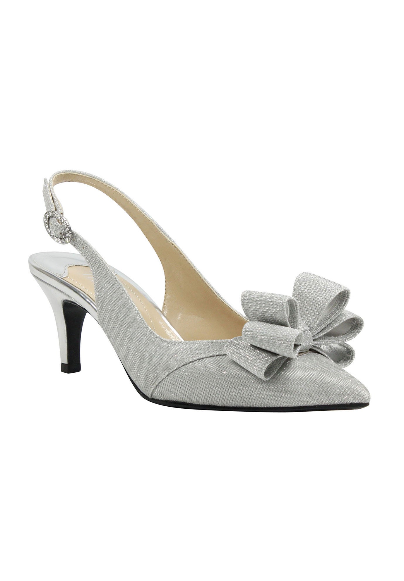 j renee silver dress shoes