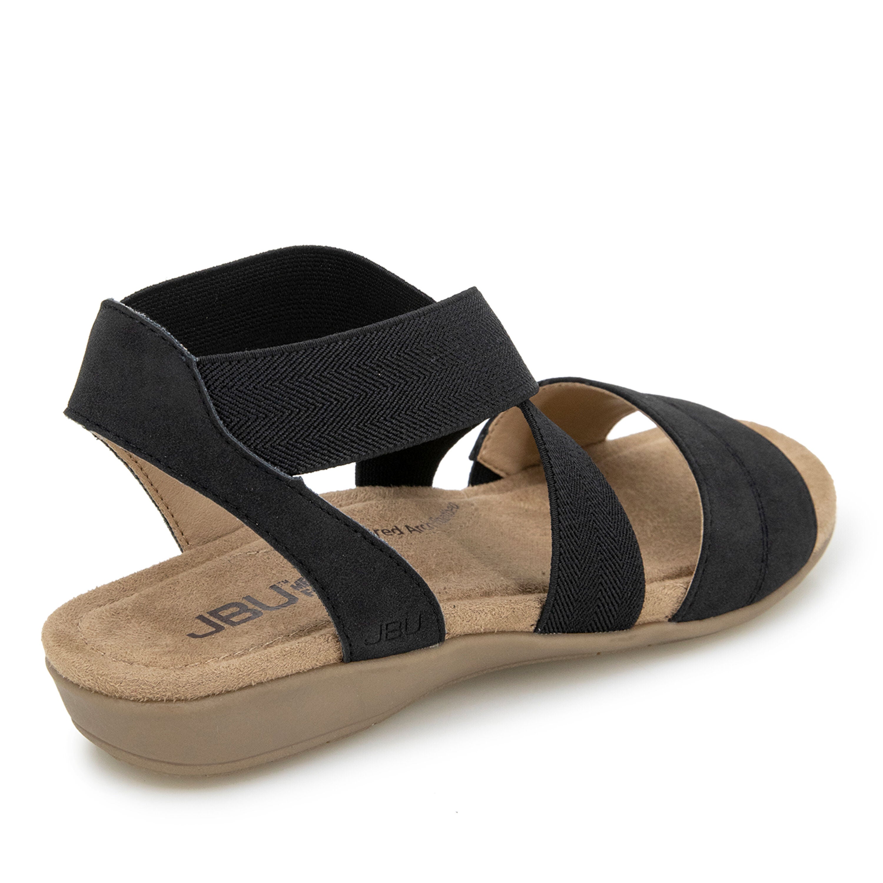 Meg Slip-On Flat Sandal, BLACK, on-hover image number 1