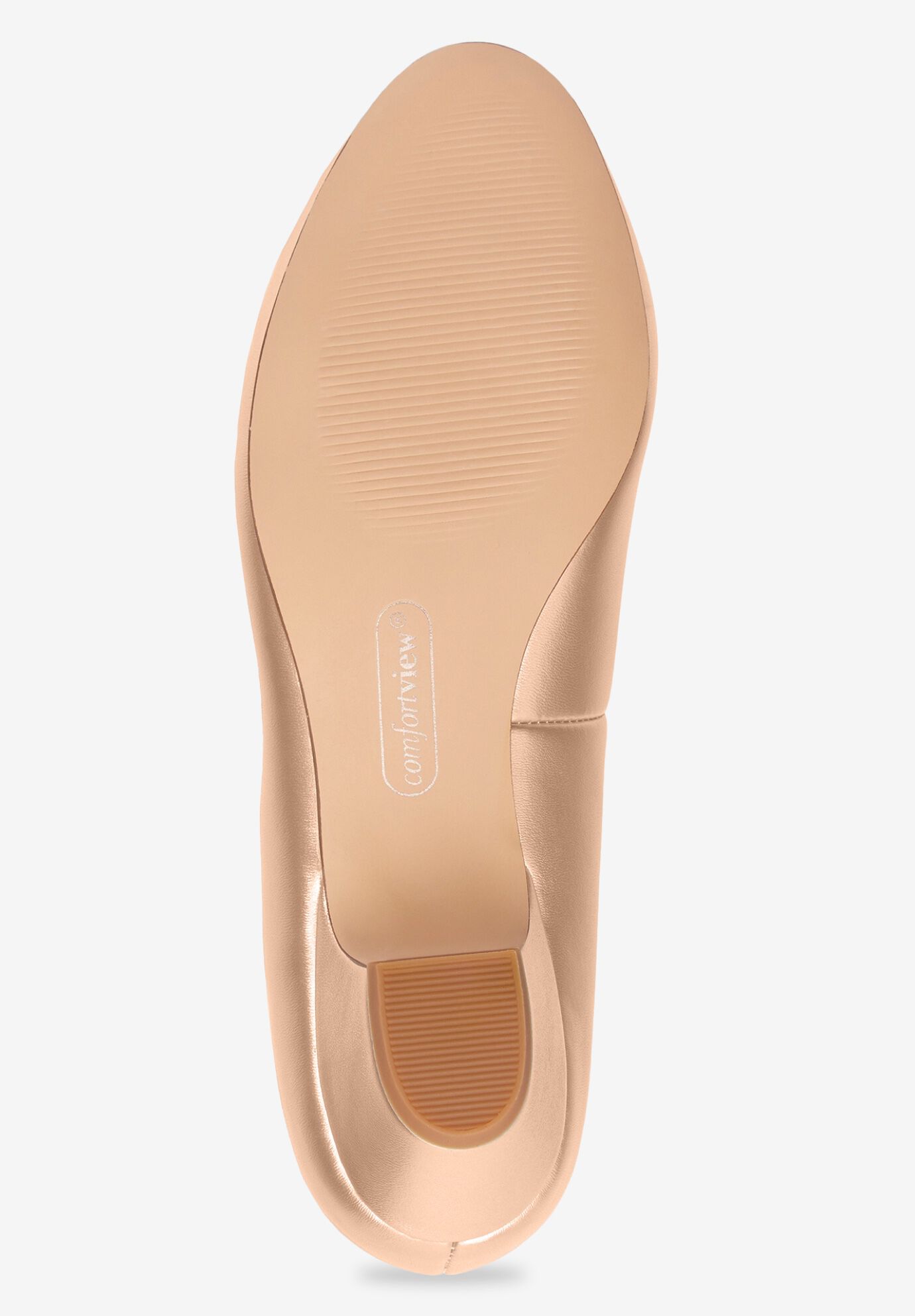 The Vida Leather-Like Slip On Pump, GOLD, alternate image number 3