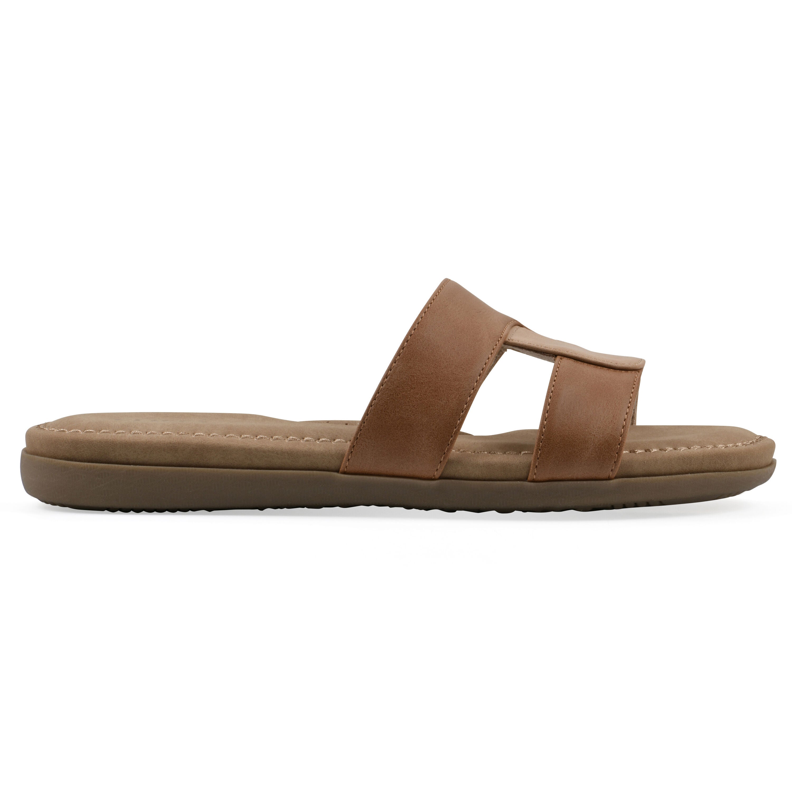 Fraida Slide Sandal, NATURAL NUBUCK, alternate image number 2