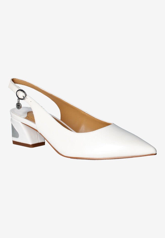 Shayanne Slingback Pump, WHITE, hi-res image number 0